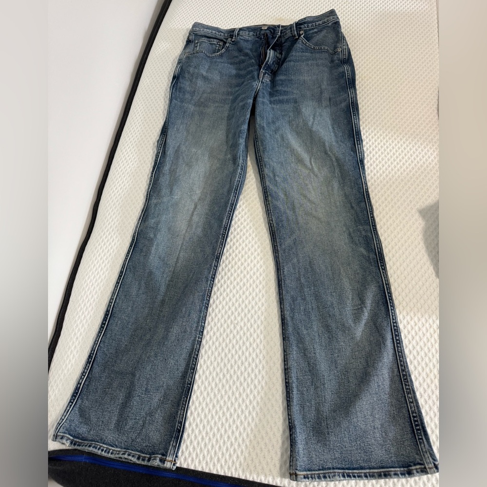 Good American Medium Wash High Rise Bootcut Women's Jeans